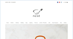 Desktop Screenshot of nesthomestore.com